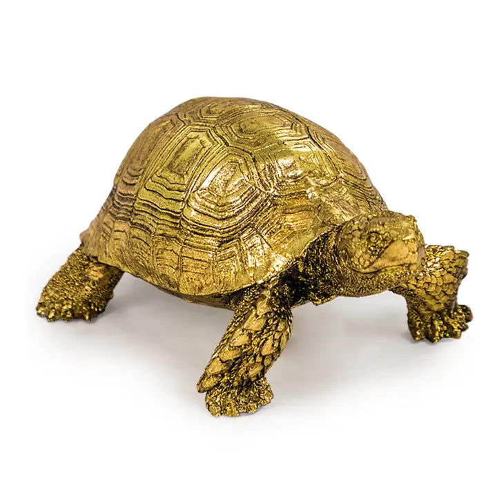 Small Gold Tortoise Figurine