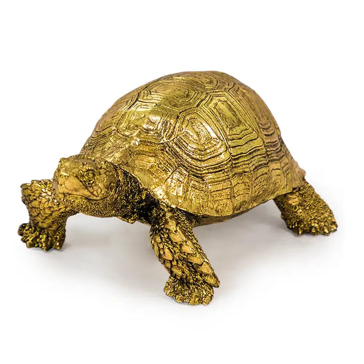 Small Gold Tortoise Figurine