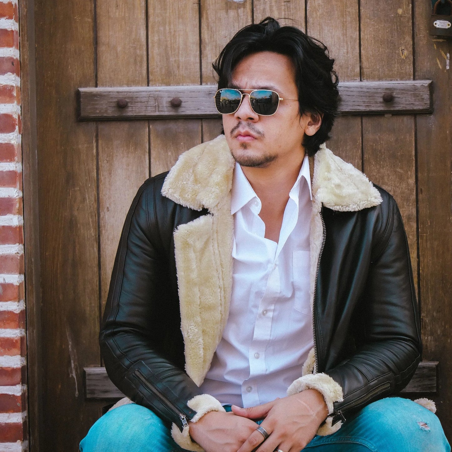 Handmade Jacket Leather Jacket Leather Bomber Jacket Black Jacket Men Jacket