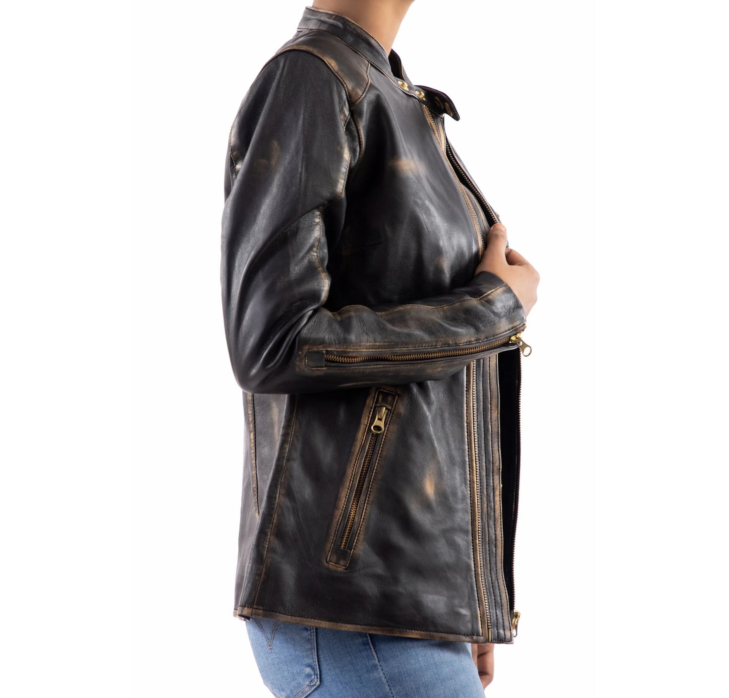 Women Leather Jacket Handmade Jacket Black leather Jacket