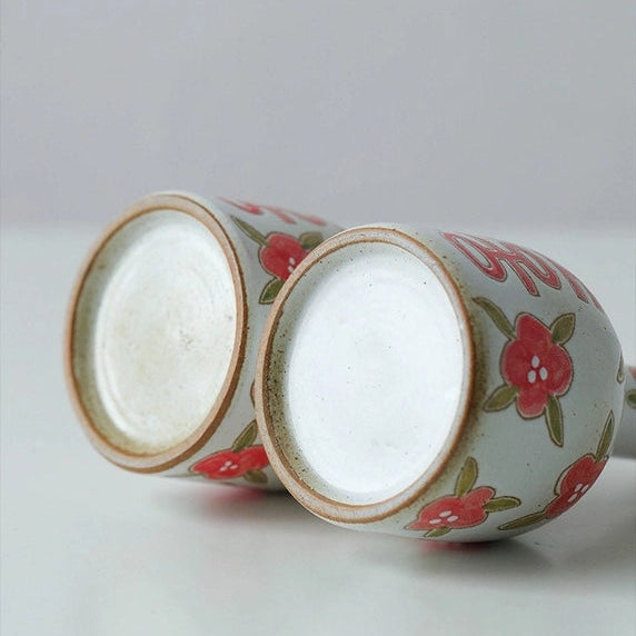 Hand-Painted Antique Ceramic Vase