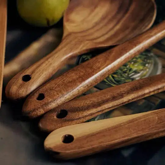 Handmade Wooden Kitchen Utensil Set