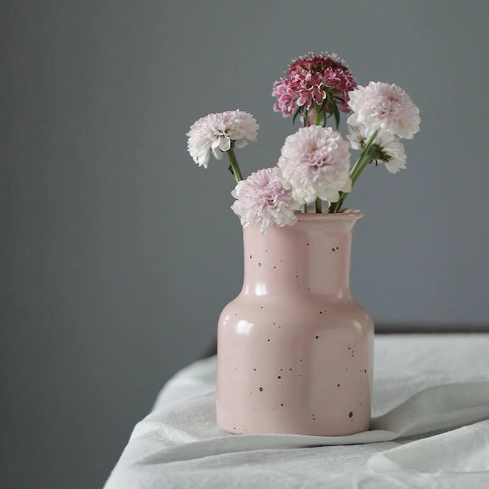 Handmade Ceramic Vase Pink or Green