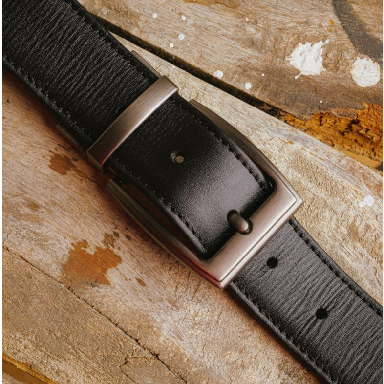 Reversible Men’s Leather Belt – Black & Brown