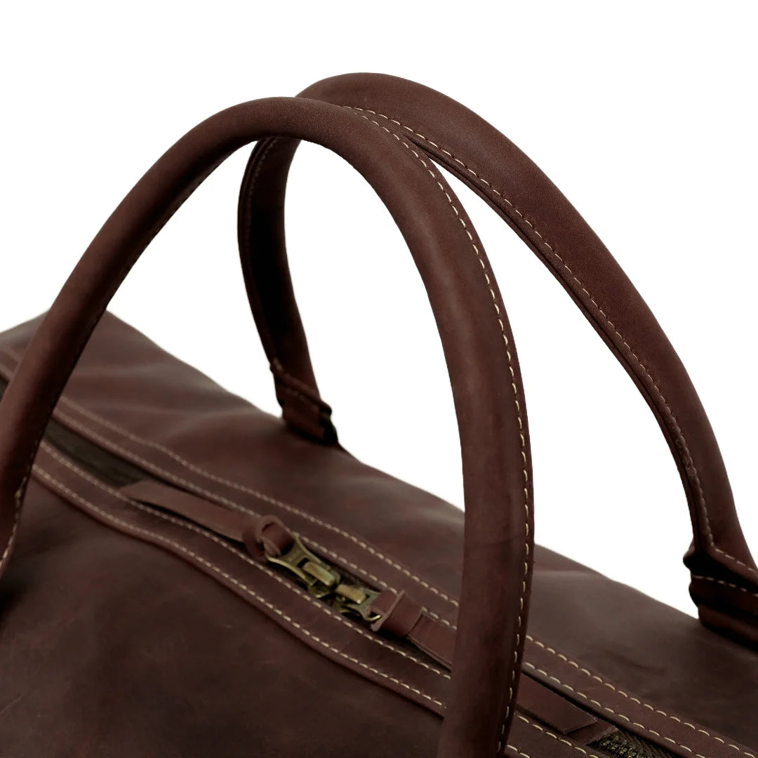 Handmade bag Leather bag Duffle bag Travel bag Travel Leather Duffle Bag Midnight Brown bag