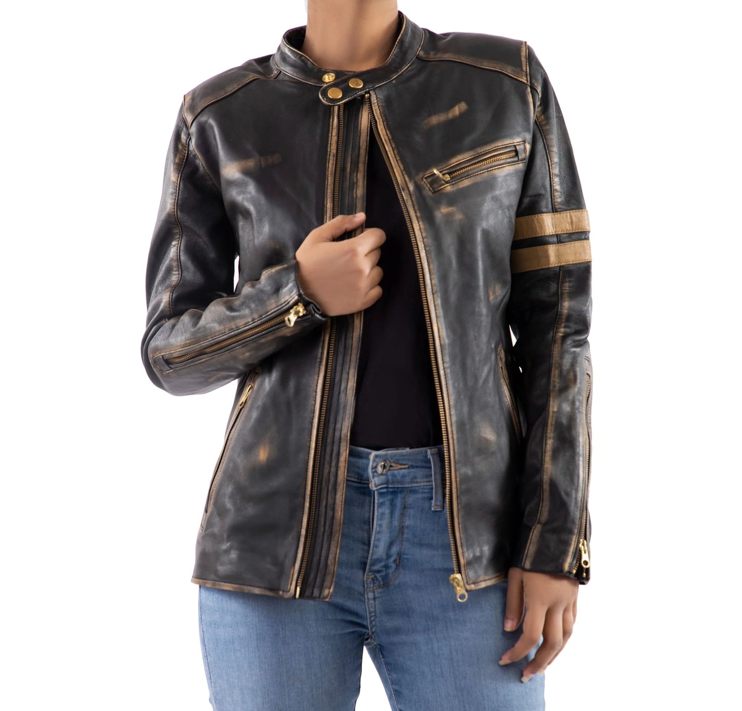 Women Leather Jacket Handmade Jacket Black leather Jacket