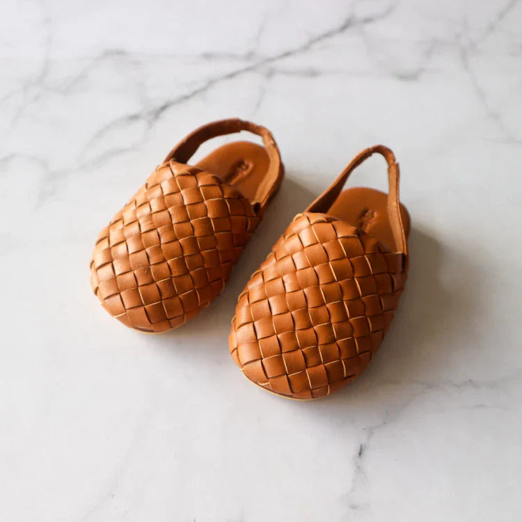 Leather Mules for Kids Soft Leather Unisex Sandals