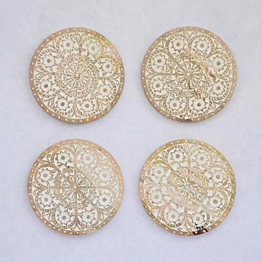 Handmade Round Mango Wood Trivet