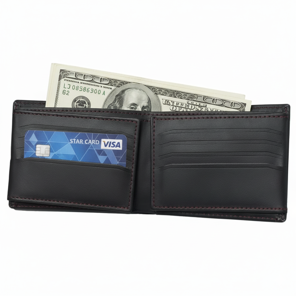 Multi Card Holder Men’s Wallet  Full Grain Cow Leather