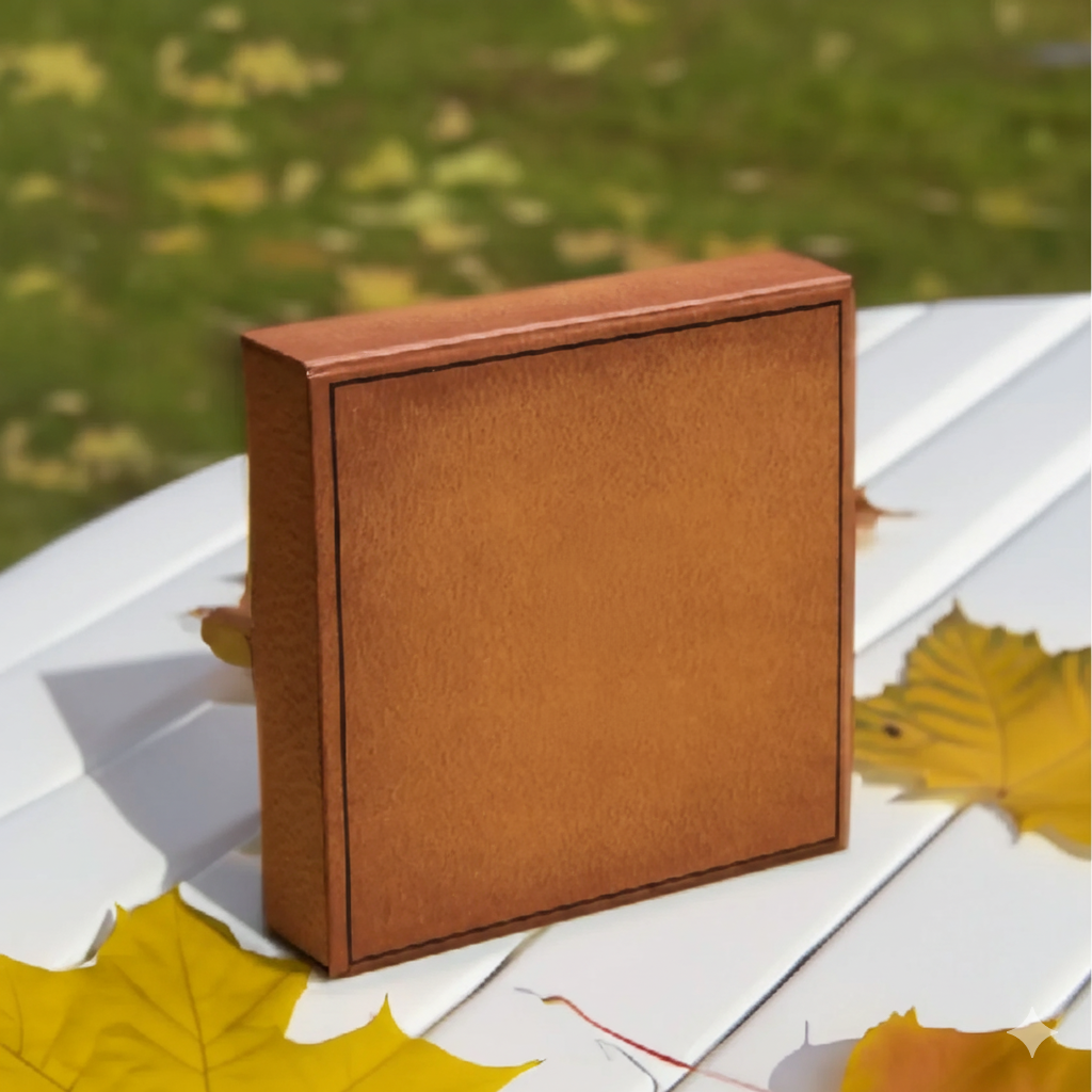 Signature 4-Piece Leather Gift Set for Men – Wallet, Belt, Card Holder & Keychain (Brown)