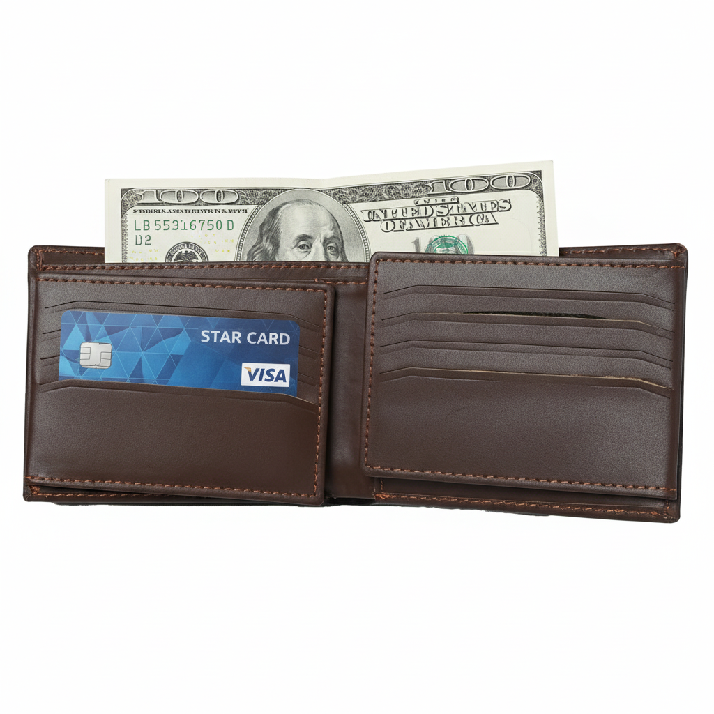 Multi Card Holder Men’s Wallet  Full Grain Cow Leather