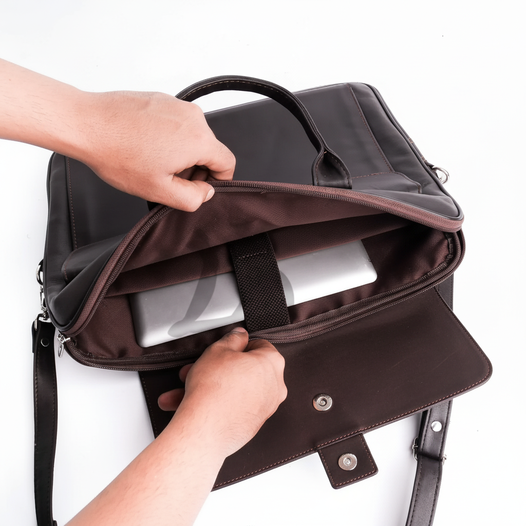 Handmade laptop bag Leather bag Slim Leather Laptop Bag Dark brown laptop bag Men laptop bad leather laptop bag for women