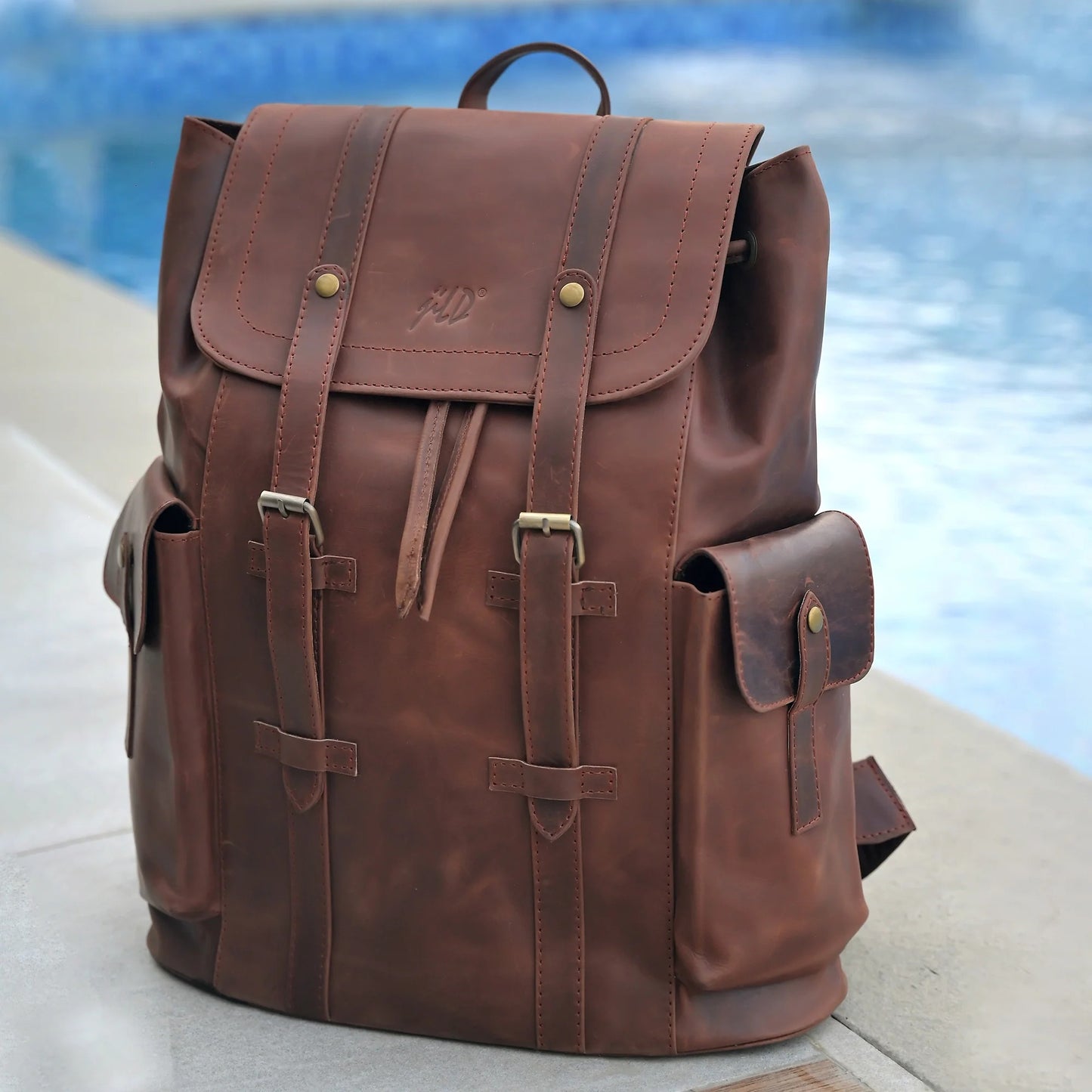Handmade backpack Leather backpack Shoulder bag unisex backpack Laptop backpack Office Bag