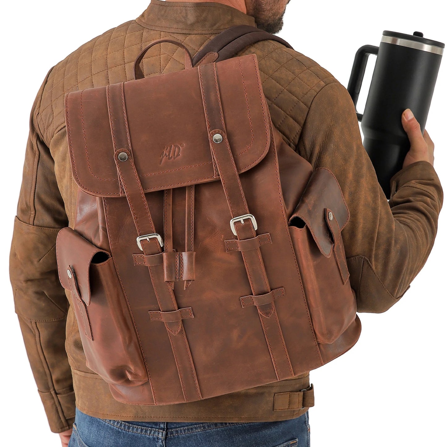 Handmade backpack Leather backpack Shoulder bag unisex backpack Laptop backpack Office Bag