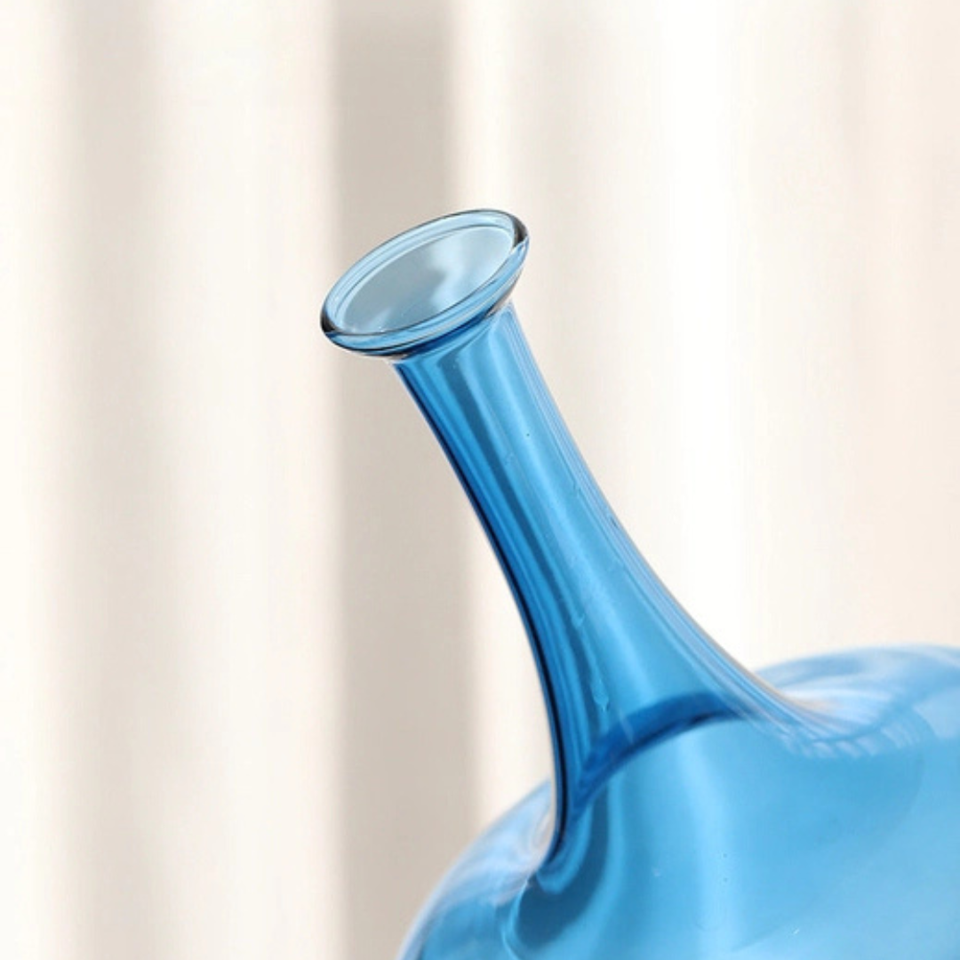 Classic Handmade Blue Glass Vase