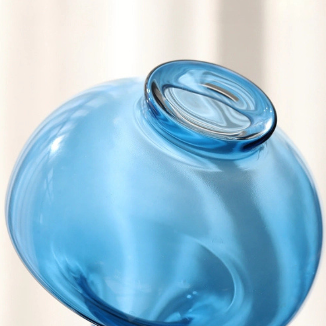 Classic Handmade Blue Glass Vase
