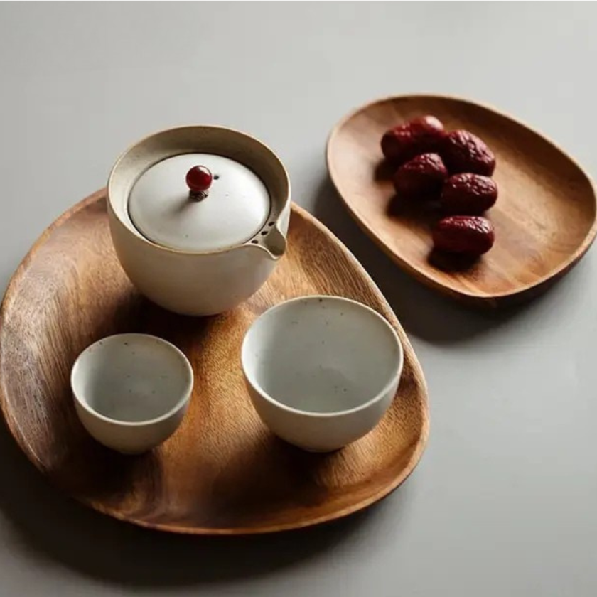 Premium Acacia Wooden Tea Tray Serving Tray