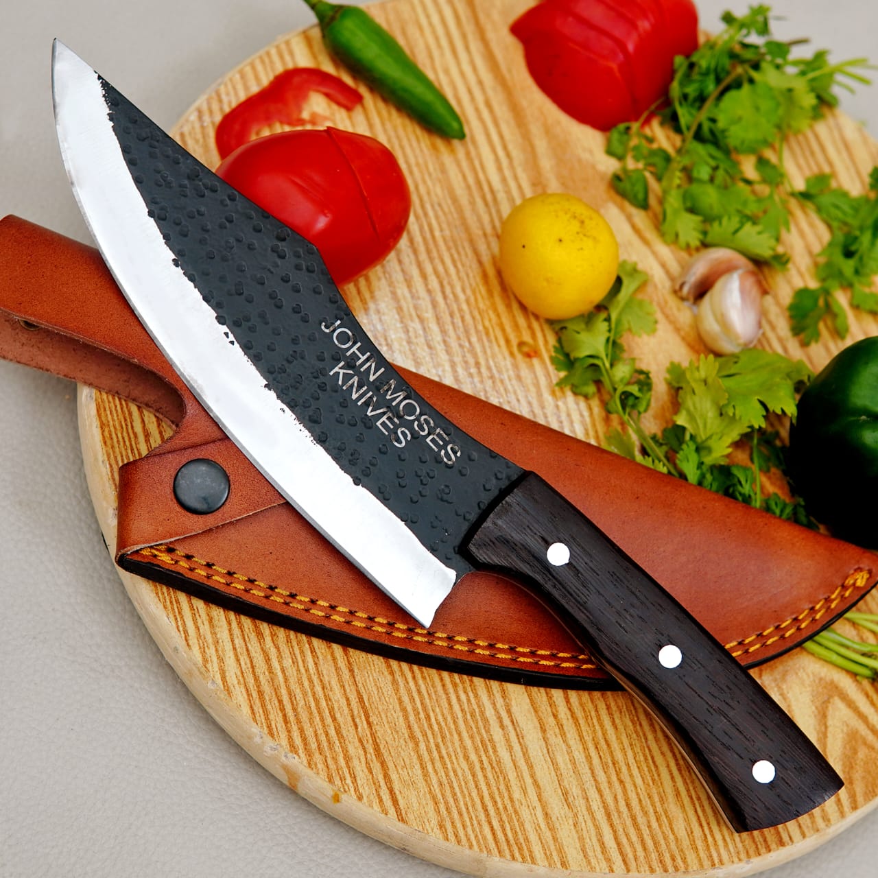 (18+) Hand Forged Butcher Knife